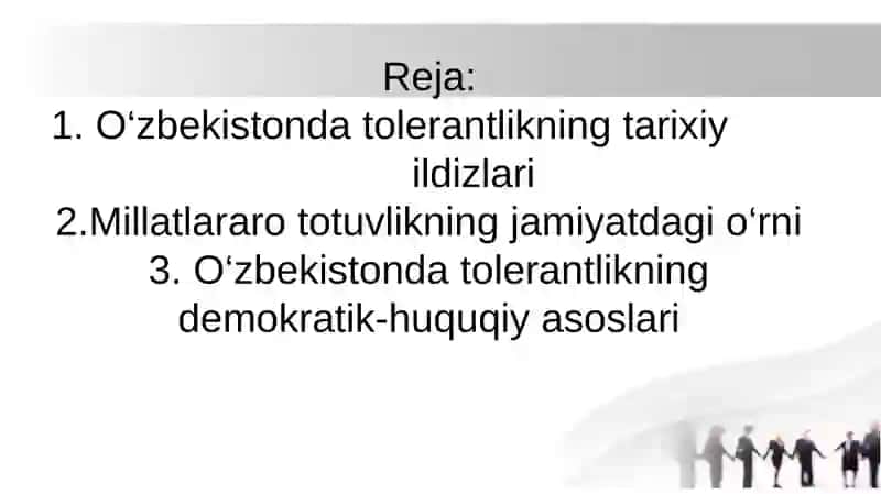 O‘zbekistonda tolerantlik va millatlararo totuvlikni ta‘minlashning tarixiy ildizlari va demokratik prinsiplari 3