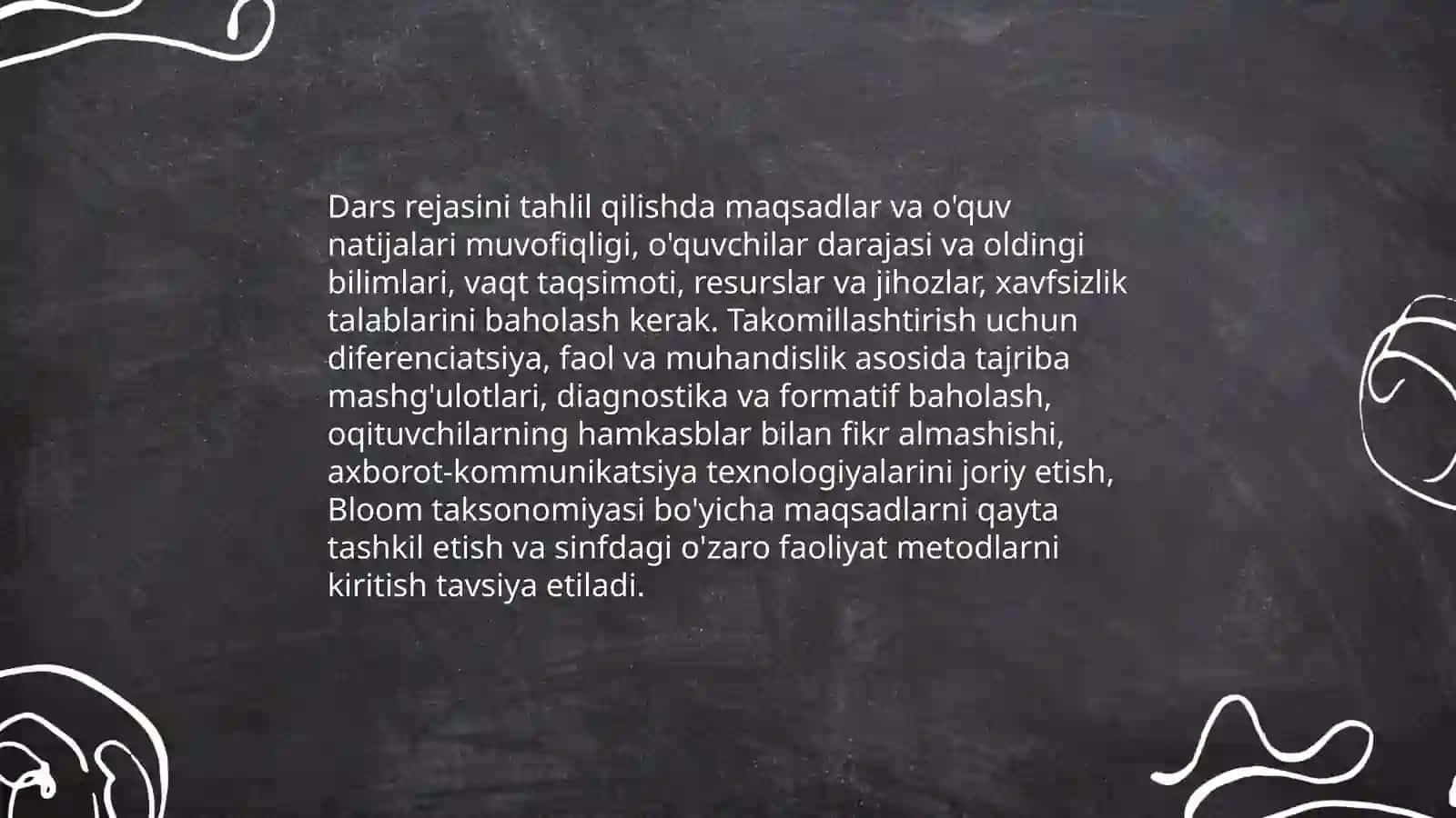 Kimyo darslarini analiz qilish va takomillashtirish metodikasi 3