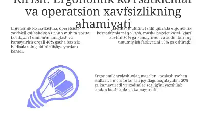 Ergonomik ko'rsatkichlar 3
