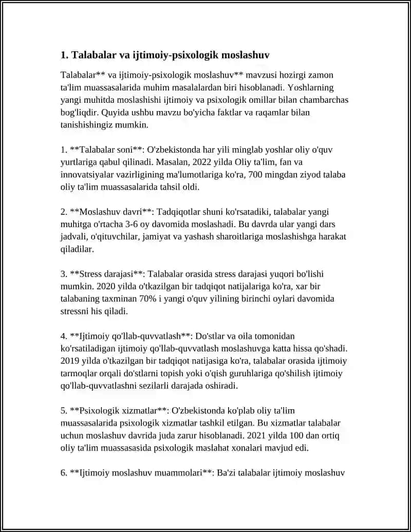 Talabalar va ijtimoiy-psixologik moslashuv 3