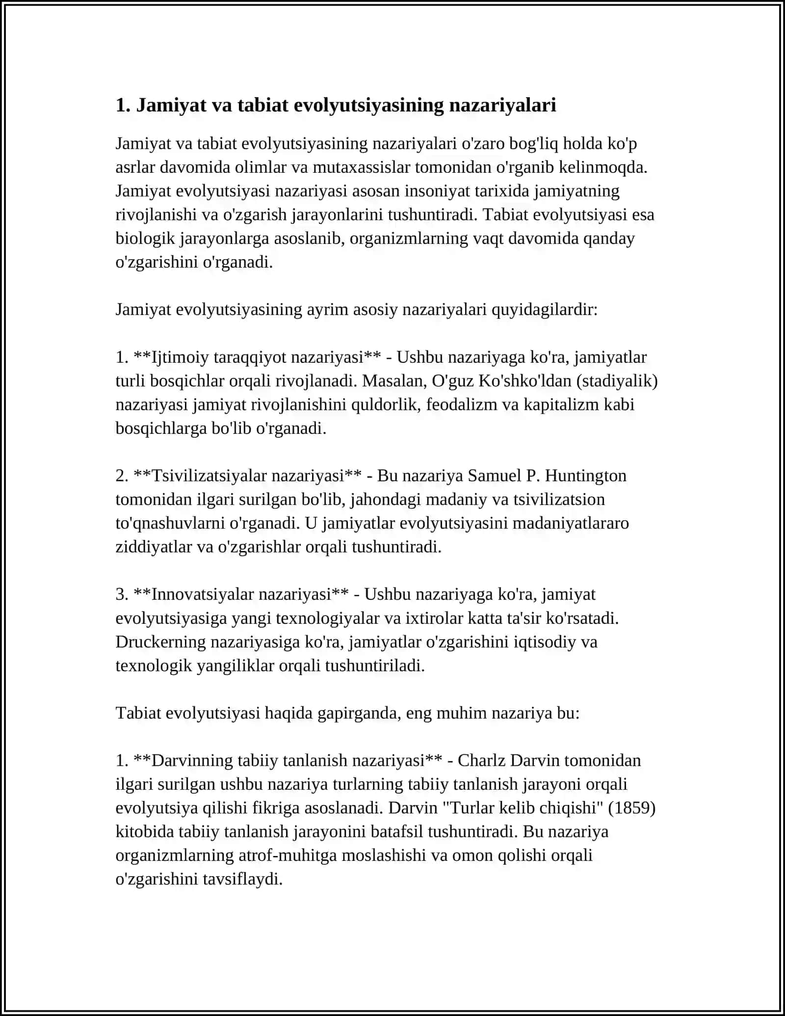JAMIYAT VA TABIAT EVOLUTSIYASI 3