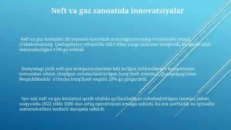 Neft va tabiiy gazning roli, ahamiyati va hozirgi zamon ta'limoti 3