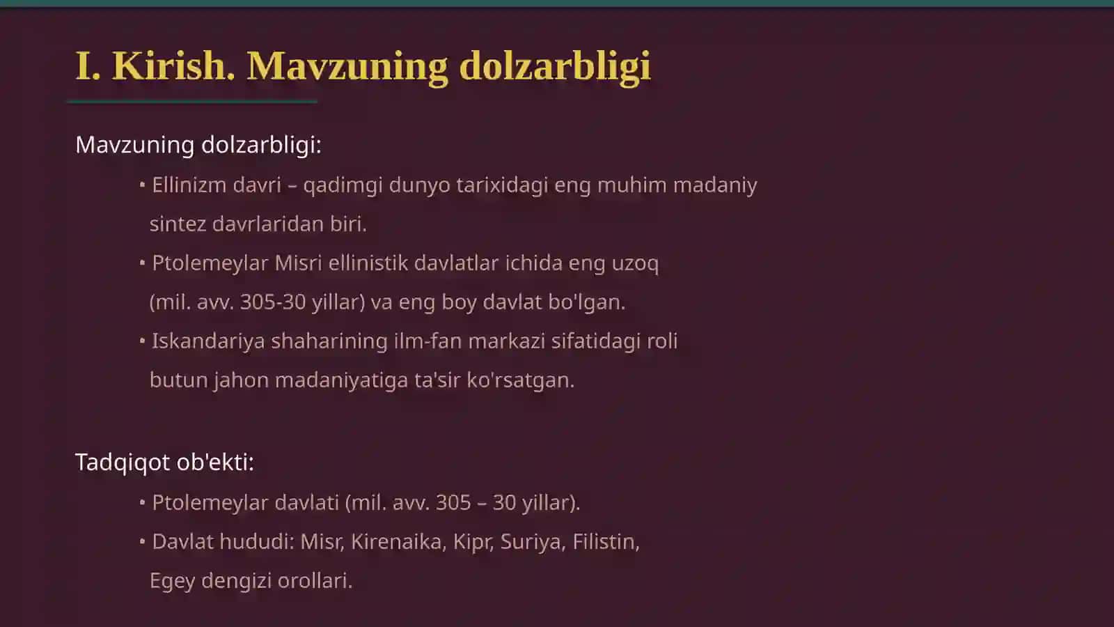 Ellinizm davrida Misr 3