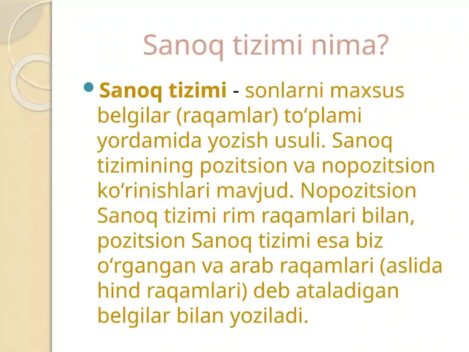 Sanoqtizimi 3