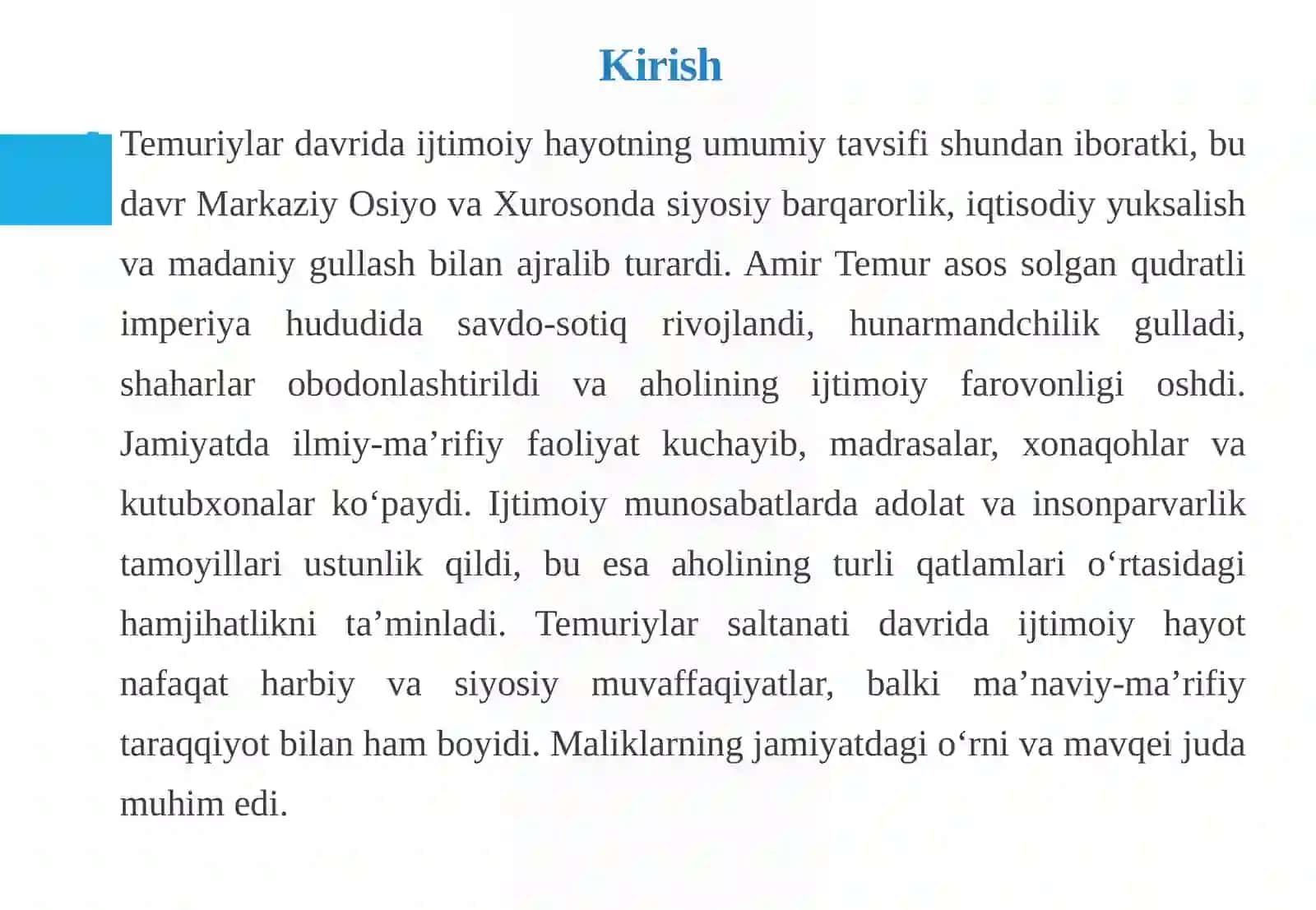 Temuriy maliklarning ijtimoiy sohadagi faoliyatlari 3