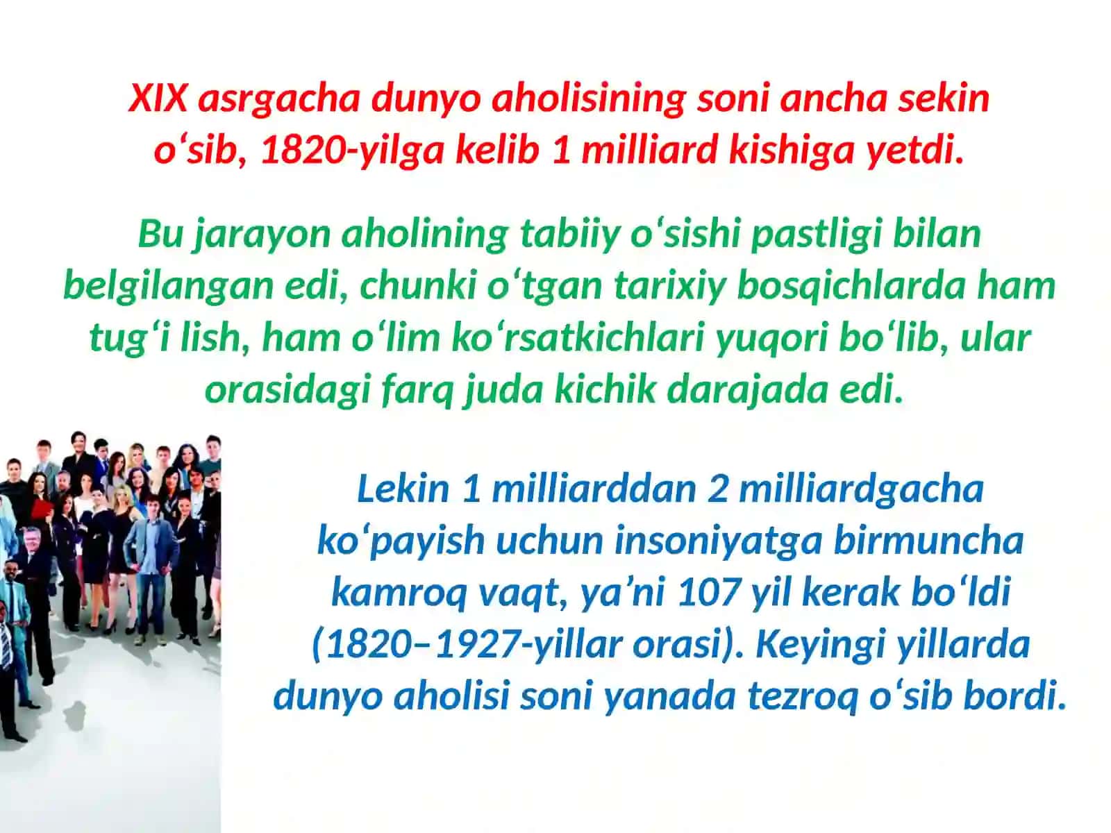 Dunyo aholisi zamonaviy demografik vaziyat 3