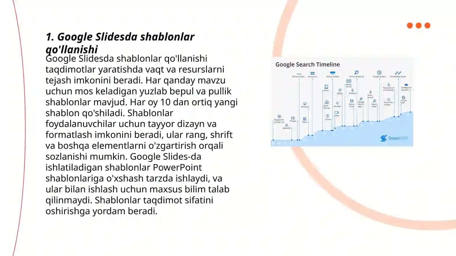 Google Slidesda shablonlar qo'llanishi 3