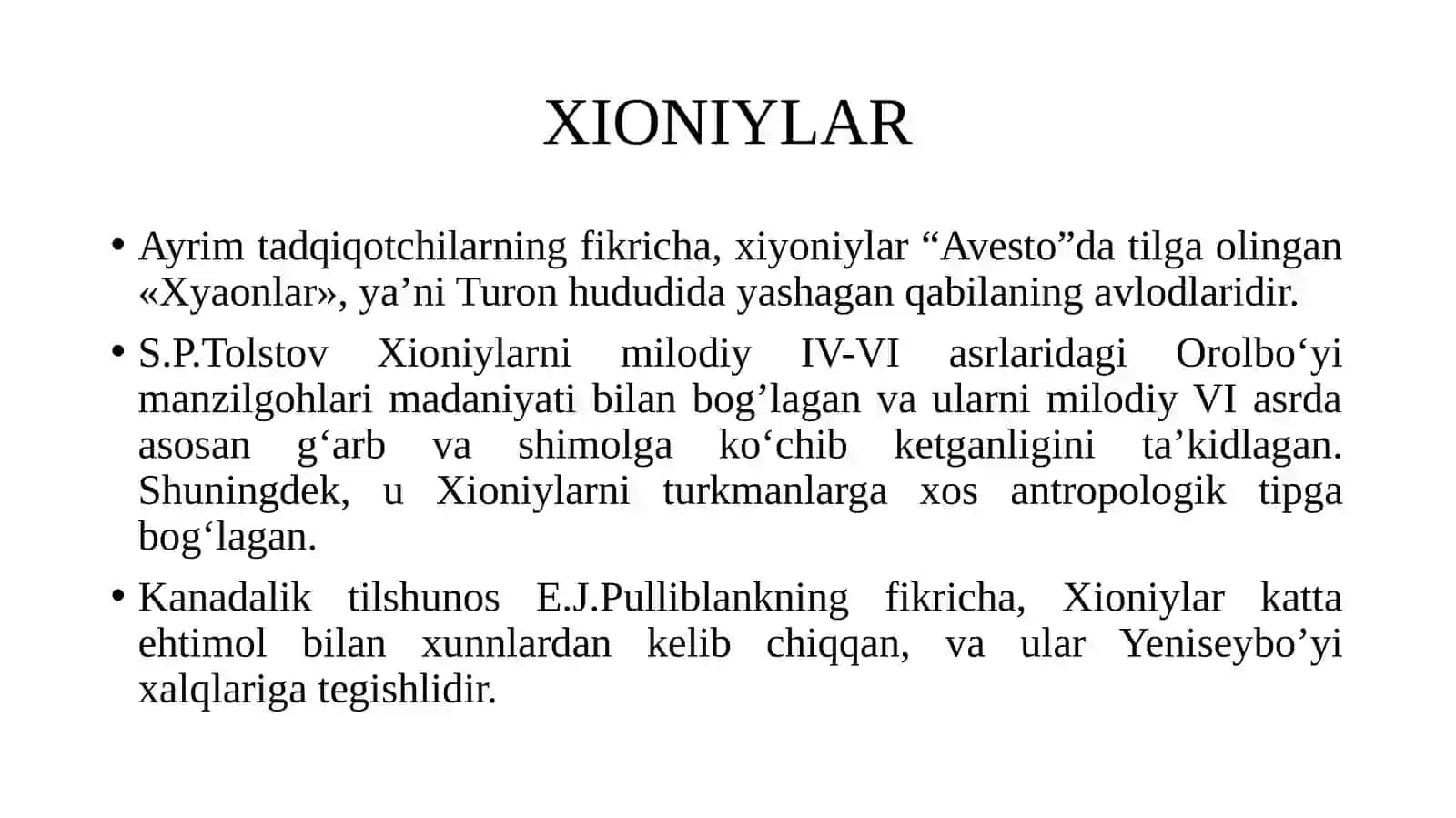 O’RTA OSIYONING ILK O’RTA ASRLAR DAVRI KO’CHMANCHILARI 3