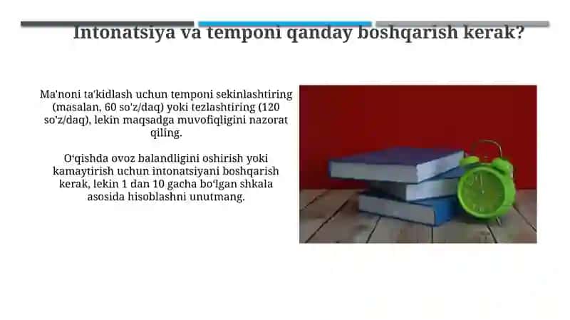Intonatsiya temp ifodali o'qishning asosiy vositalari 3