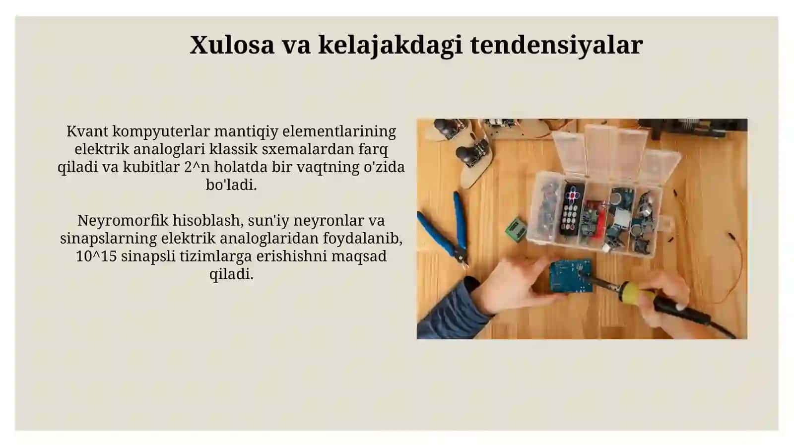 Mantiqiy elementlar va ularning elektr analoglari(oʻxshashlari) 3