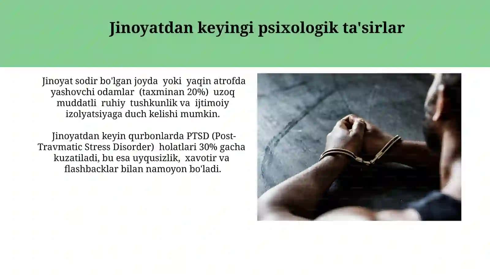 Jinoyatni ochishning psixologik tomonlari 3