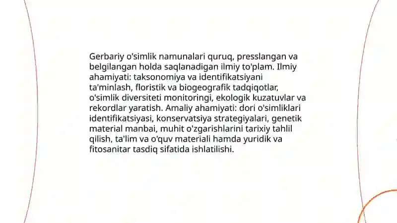 Gerbariy tayyorlash va tayyorlash usullari haqida ma'lumot berish 3