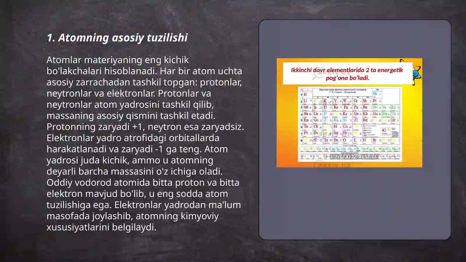Atom tuzilishi 3