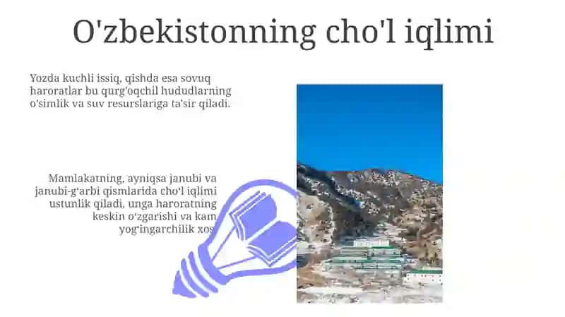 O'zbekiston iqlimiga umumiy tavsif 3