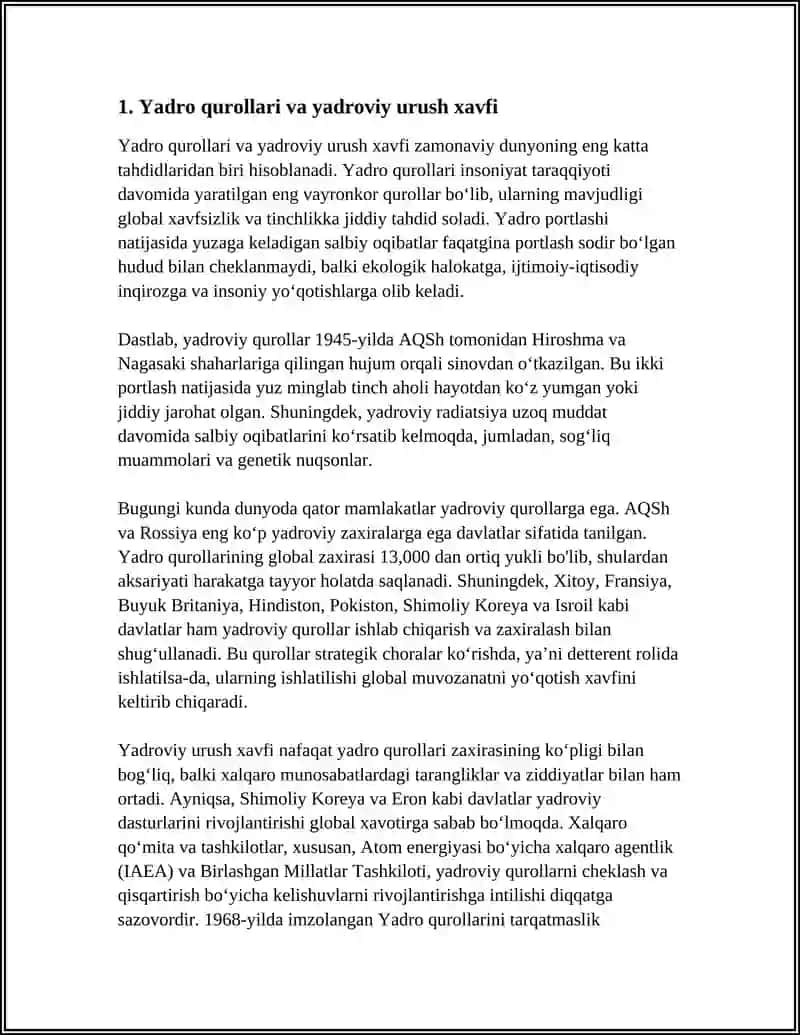 INSONIYATGA XAVF SOLAYOTGAN TAHDIDLAR 3