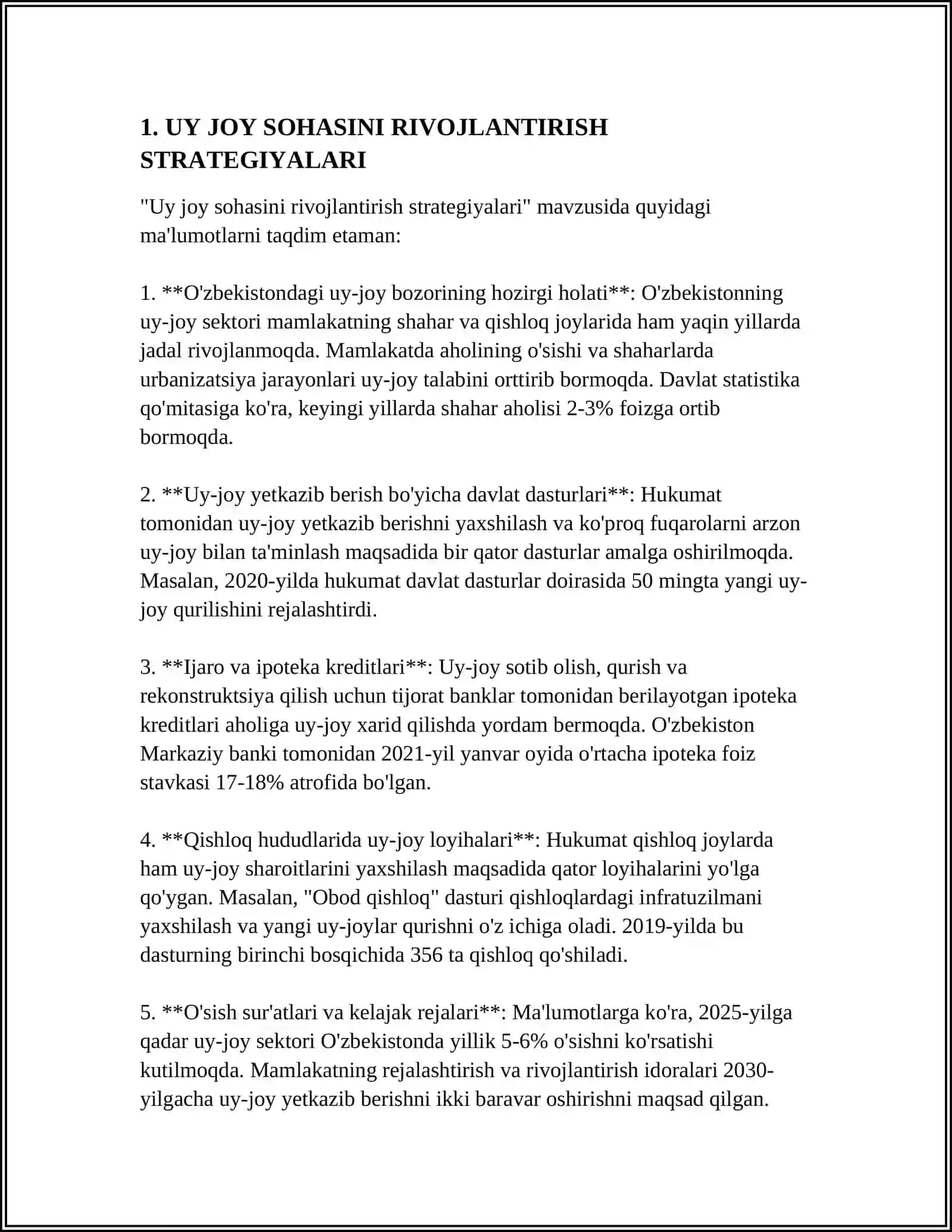 UY JOY SOHASIDAGI KORXONALARNI STRATEGIK BOSHQARISH 3