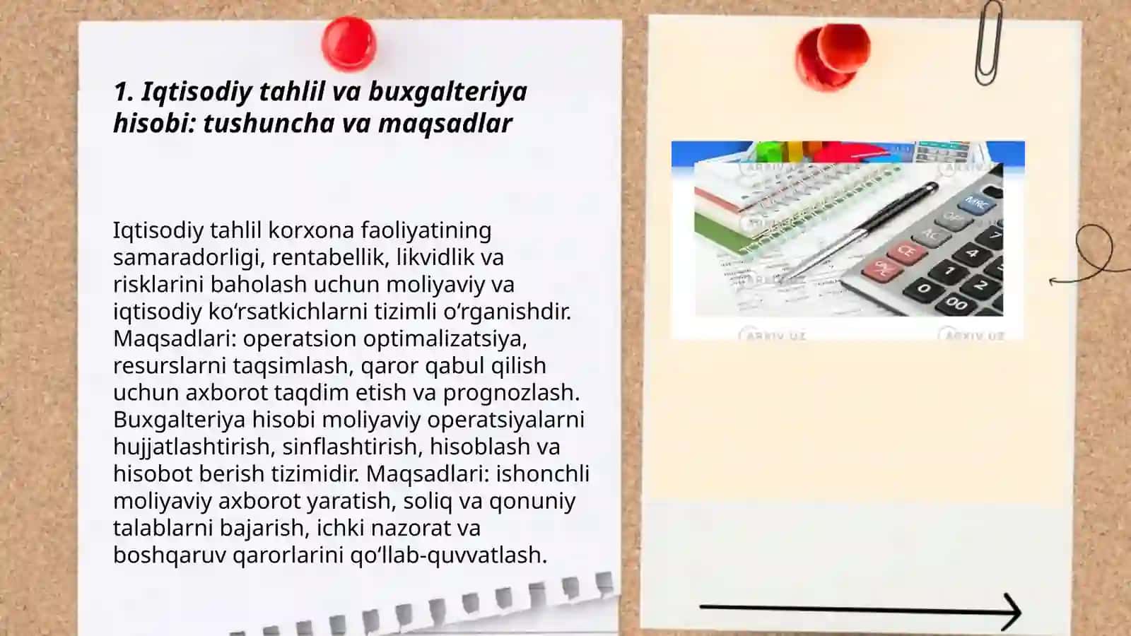 Iqtisodiy tahlil va buxgalteriya hisobi: tushuncha va maqsadlar 3