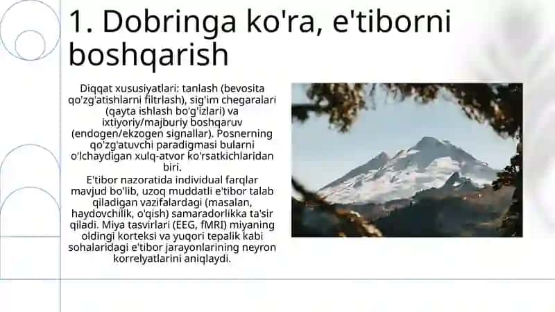 Dobrinning diqqat haqidagi qarashlari 3