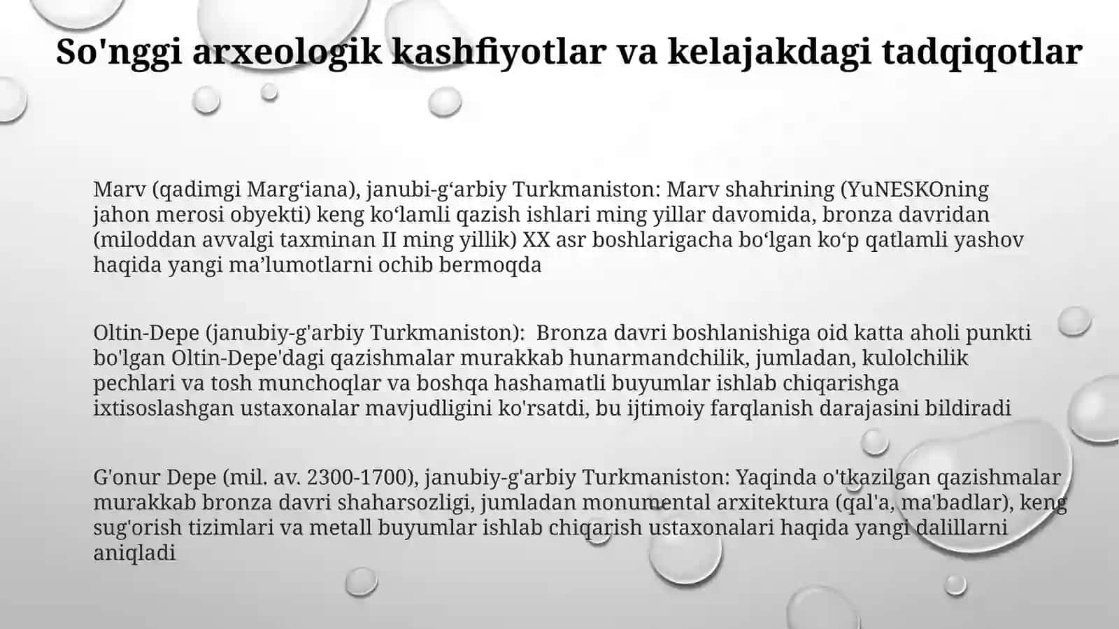 Janubiy-g'arbiy Turkmaniston arxeologik yodgorliklari 3