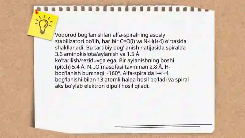 Biokimyo va molekulyar biologiya fanidan tayyorlagan taqdimot 3