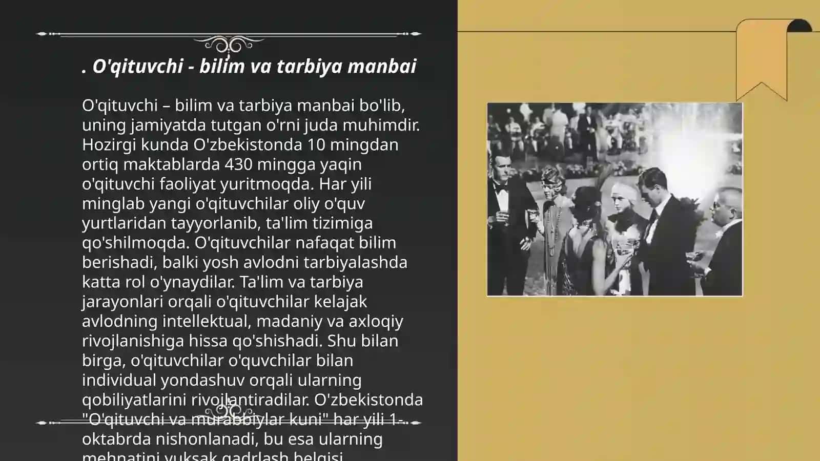 O'qituvchining jamiyatda tutgan o'rni 3