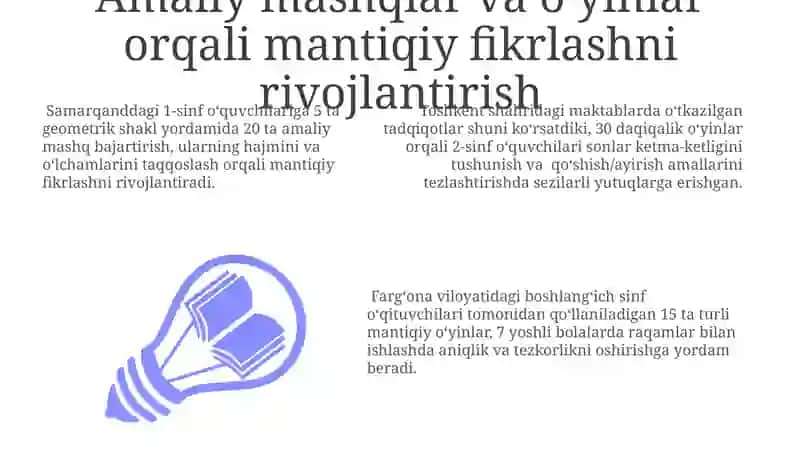 Mantiqiy fikrlashni rivojlantirish 3