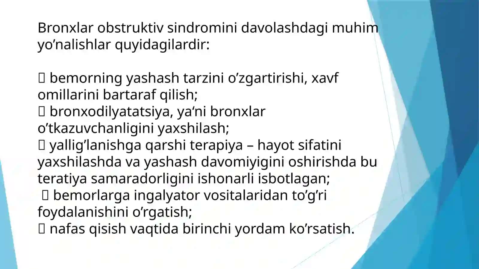 Bronxoobstruktiv sindromi davolashda qo`llaniladigan dori vositalarini ratsional qo`llashga klinik-farmakologik yondashuv 3