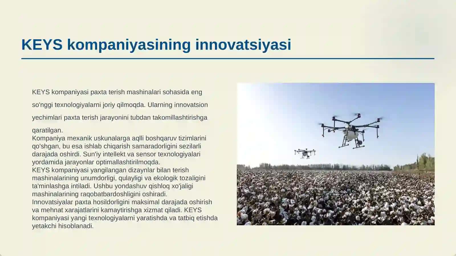 KEYS KOMPANIYASI PAXTA TERISH MASHINALARI 3