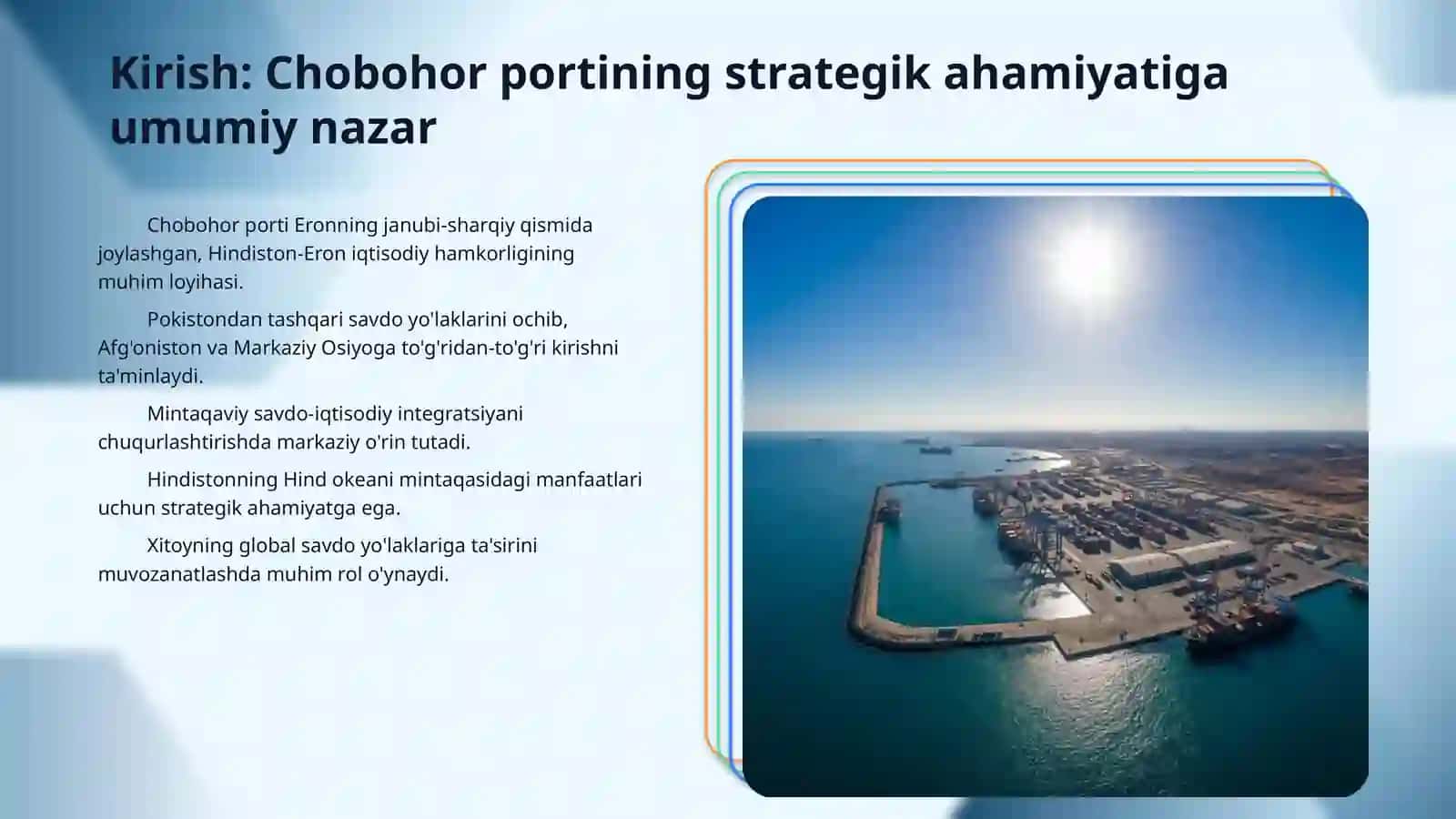 CHABAHOR PORTINING MINTAQAVIY VA GLOBAL 3