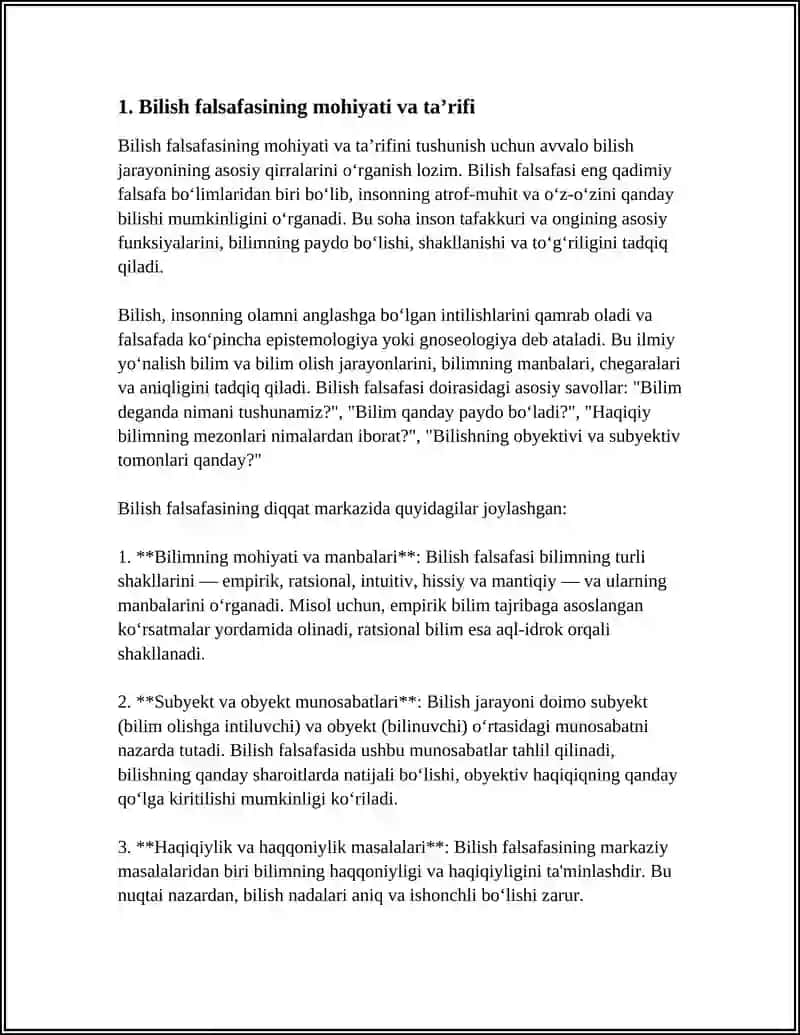 BILISH FALSAFASI 3