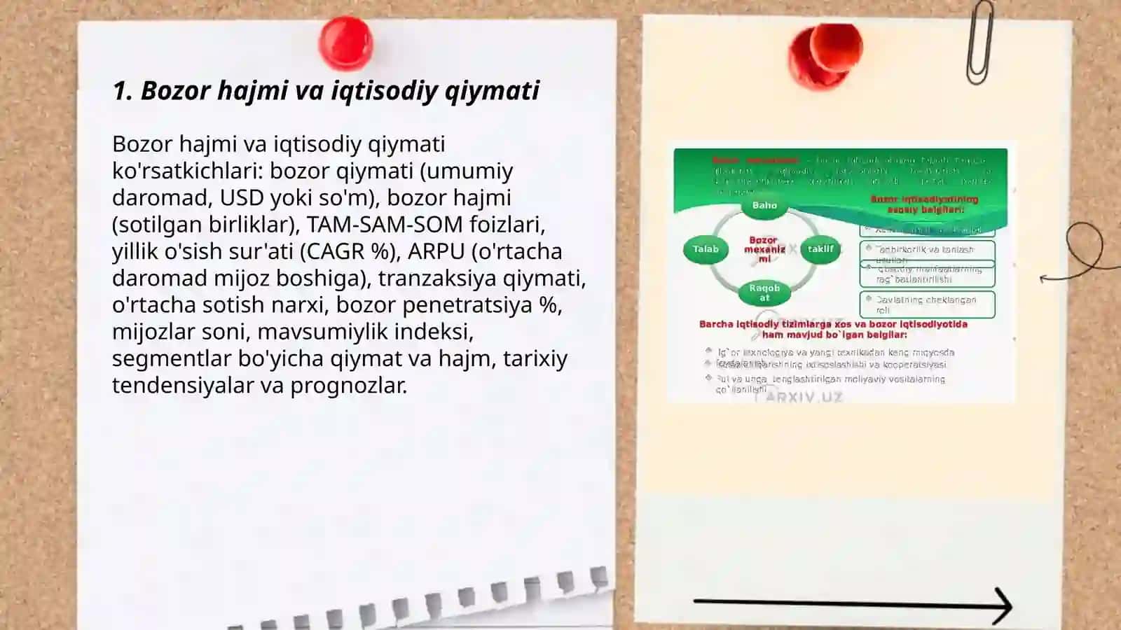 Bozor tahlilida qanday ko'rsatkichlar o'rganiladi 3