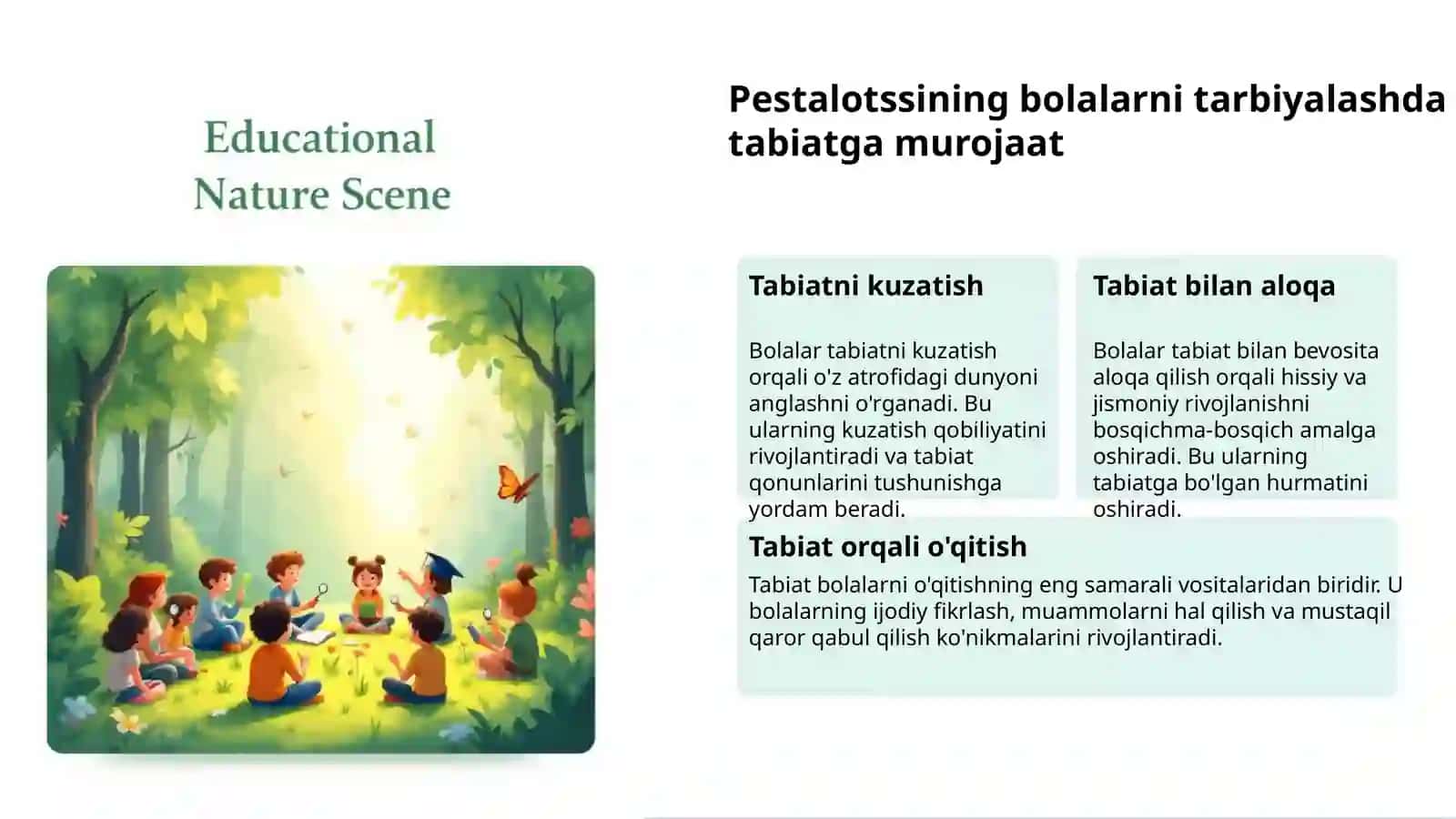 Pestalotssi va Disterveg: Rivojlantiruvchi ta'lim 3