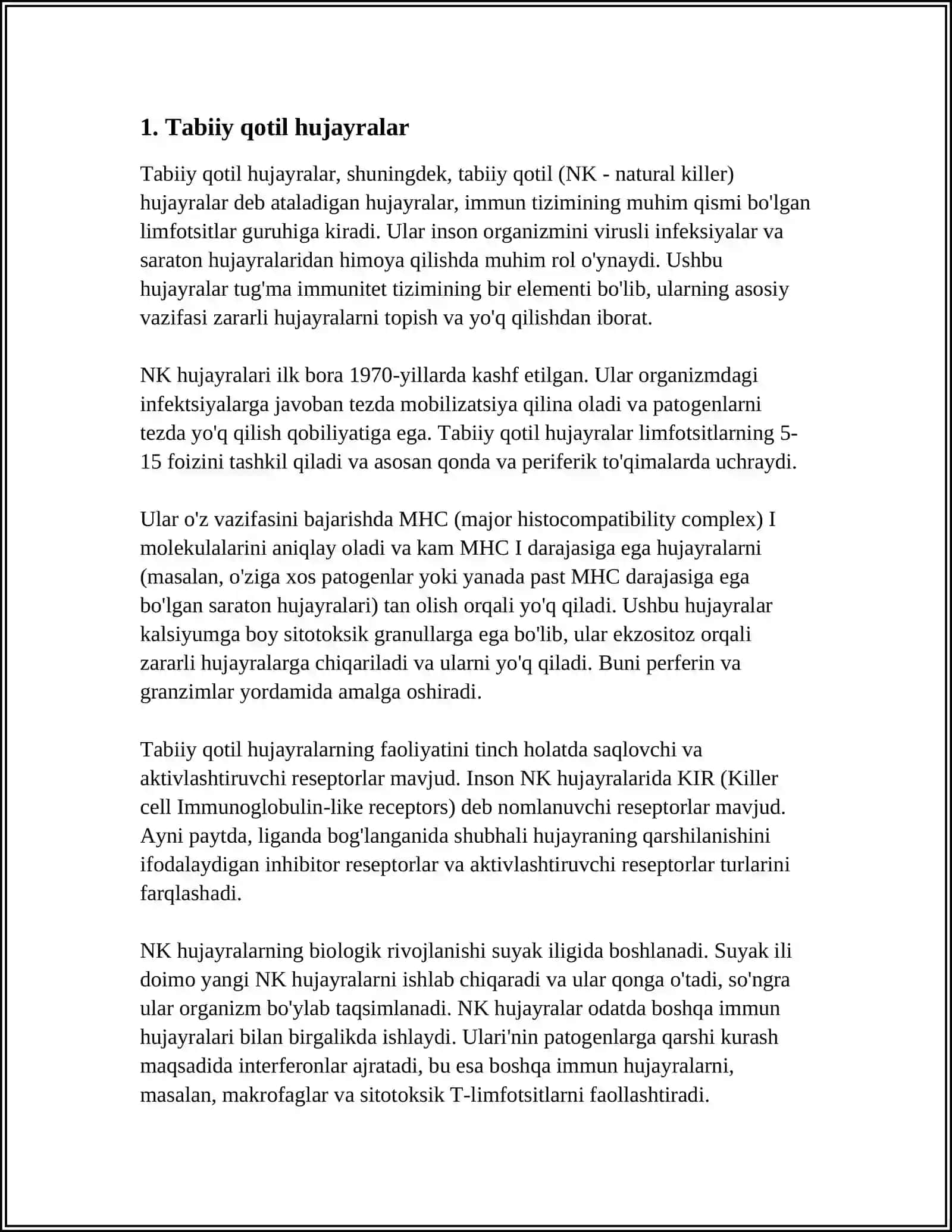 IMMUNITET TIZIMINING HUJAYRALARI 3