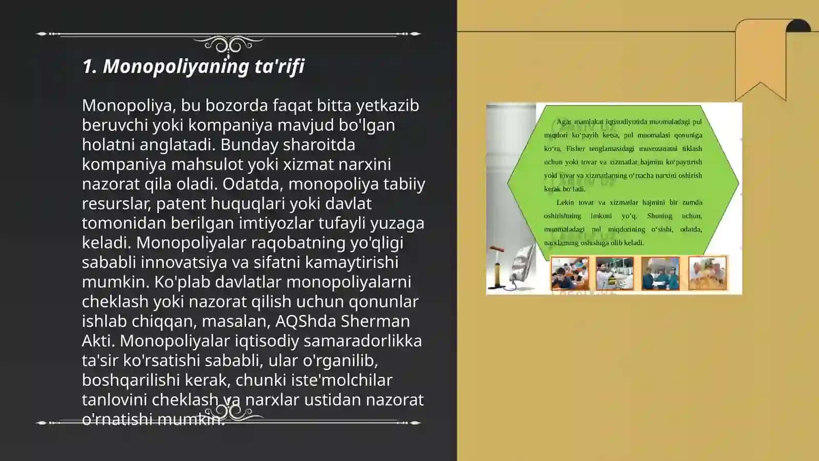 Monopoliyaning iqtisodiy asoslari 3
