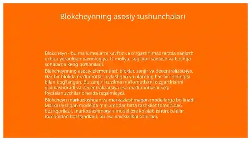 Blokcheyn texnologiyasi va undan foydalanish yo'llari 3