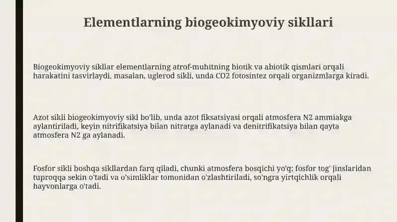 Elementlar kimyosining ekologik jihatlari 3