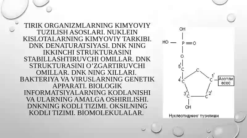 Hayotning molekulya rasoslari 3