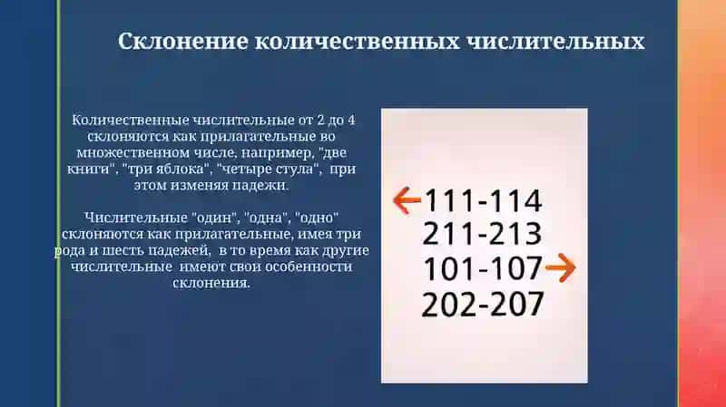 Склонение числительных 3