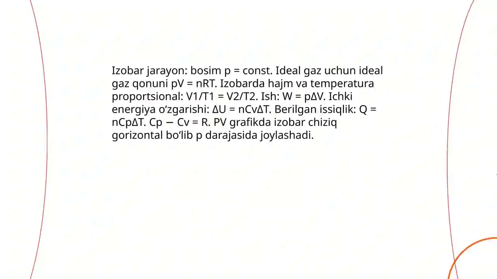 Gaz va buglarning termodinamik jarayonlari 3