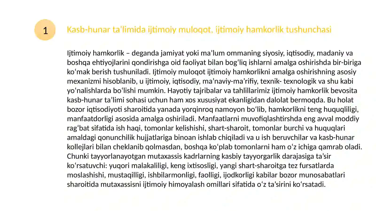 KASB - HUNAR TA’LIMI  JARAYONIDA IJTIMOIY  HAMKORLIK 3