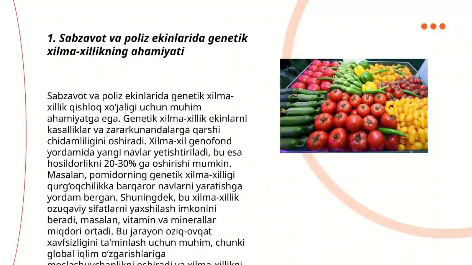 Sabzavot va poliz ekinlarini genafondini boyotish uchun nima qilish kerak 3