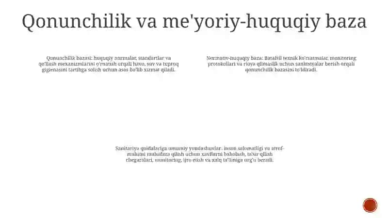 Atmosfera Havosi, Suv, Tuproqning Nomuvofiq Omillarini Gigiyenik Reglamentlashga Bo'LganUmumiyYondashishlar 3