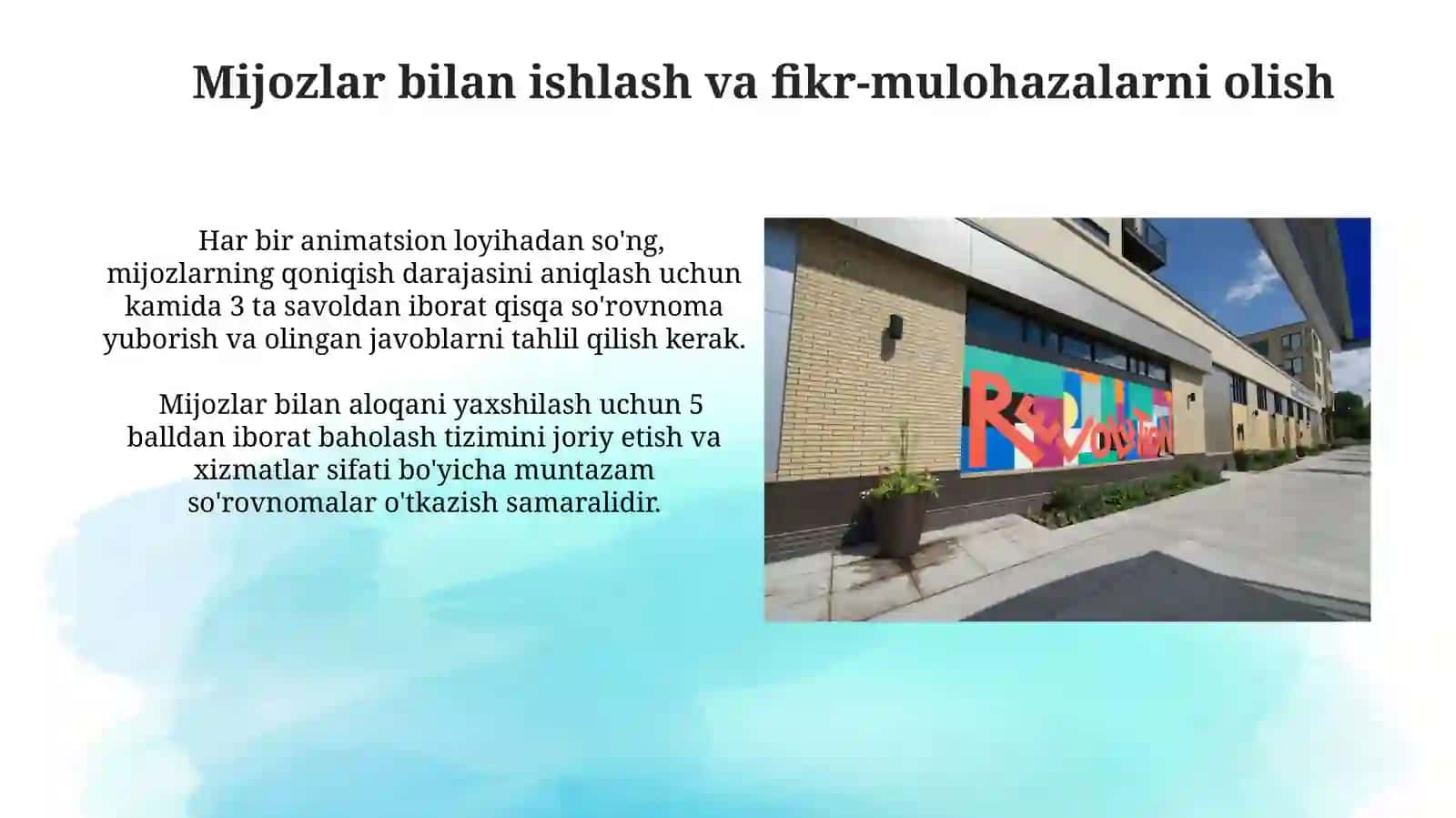 Dam olish maskanlarida animatorlik xizmatini tashkil qilish 3