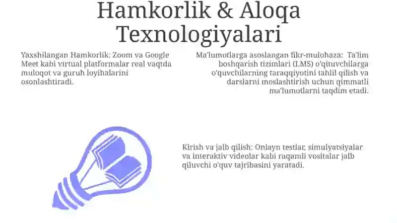 Pedagogik fanlarni oʻqitishda taʼlimning texnik vositalardan foydalanish 3