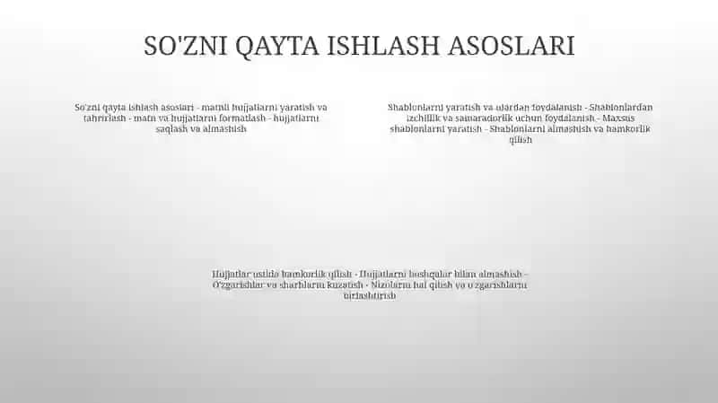 Matn protsessorlari 3