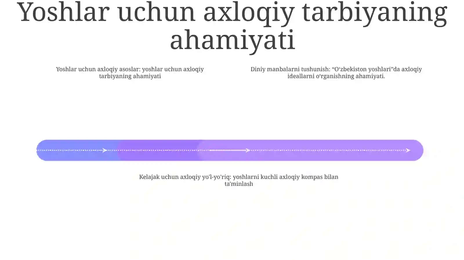 O‘Zbekiston Yoshlarining Diniy Manbalardagi Axloqiy Tarbiyaga Oid G‘Oyalarni O‘Rganishning Ahamiyati 3