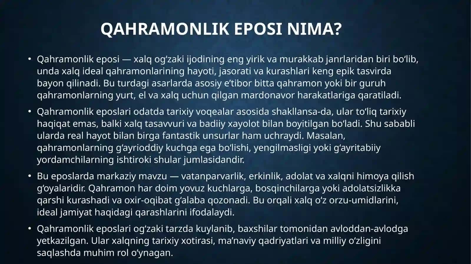 Qahramonlik eposlari 3
