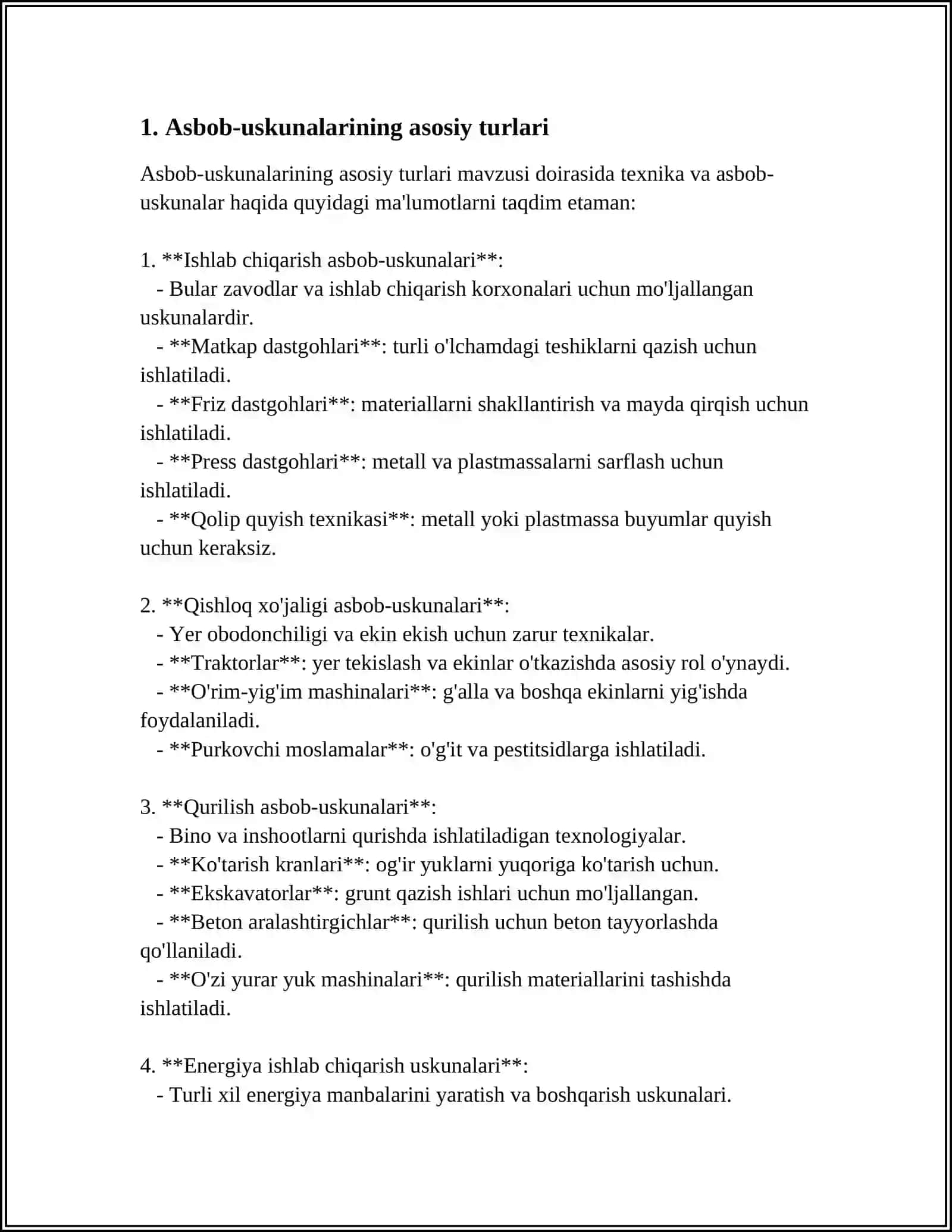 METALL KESISH DASTGAHLARINING GURUHLARI 3