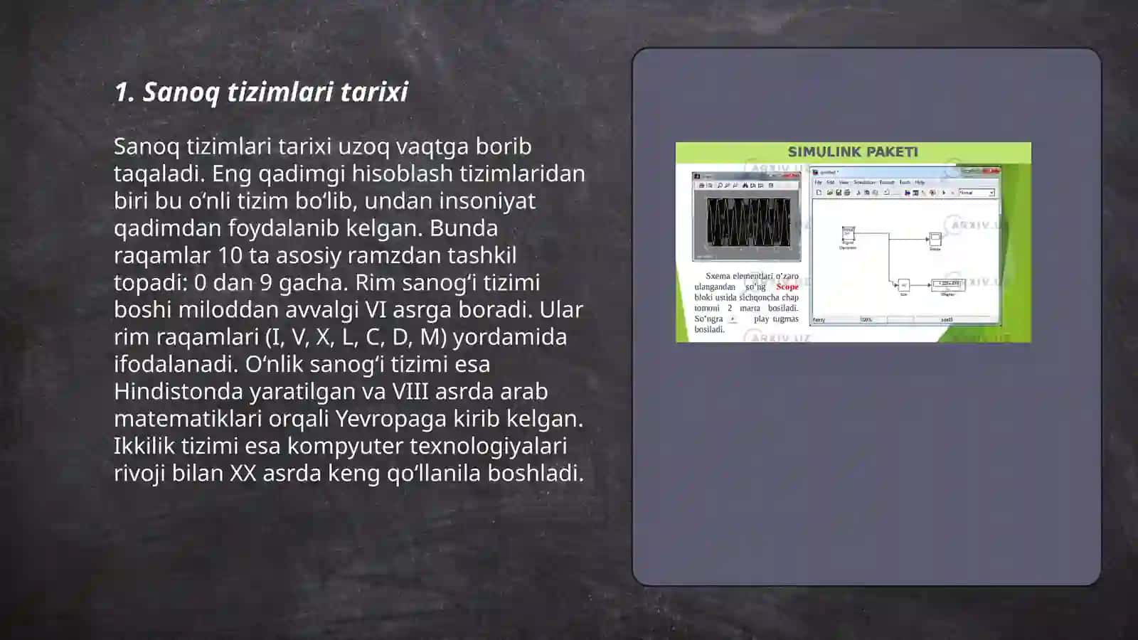 Sanoq sistemalariga oid resurs tayyorlash 3
