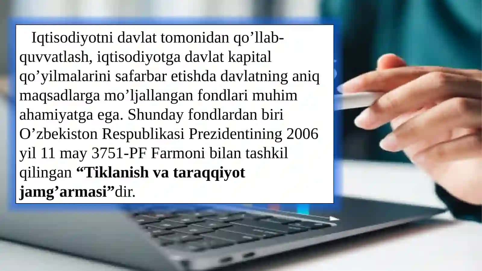 Tiklanish va taraqqiyot jamg’armasi 3